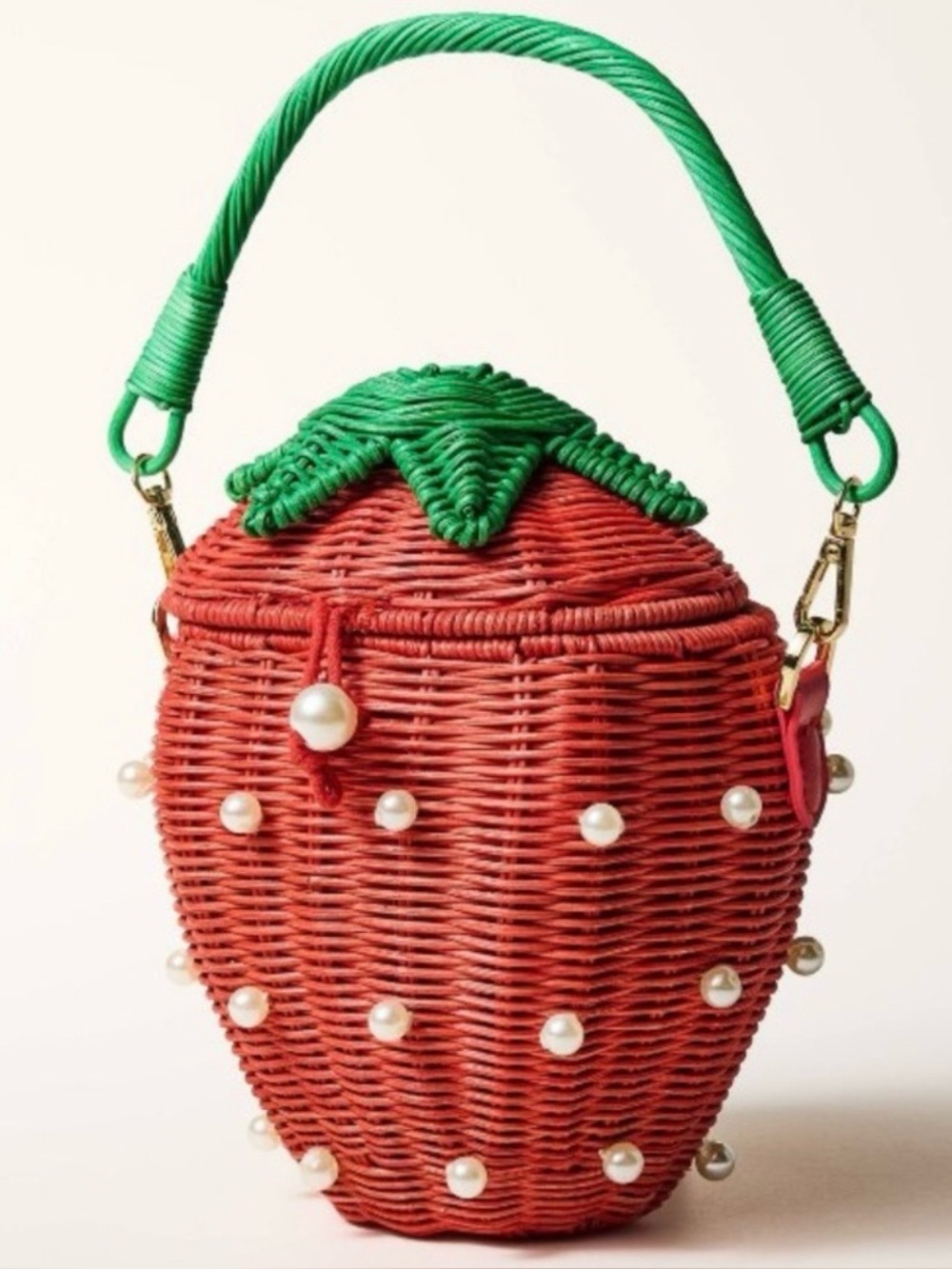 NWT Kate Spade x Target woven strawberry bag. - Picture 5 of 7